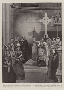 El Emperador y la Emperatriz en la Consagración de la Iglesia del Redentor, Jerusalén